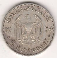 2 марки 1934 г. Германия