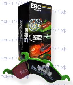 Колодки тормозные, EBC Greenstuff, задние на V - 1.6 и 1.6Т