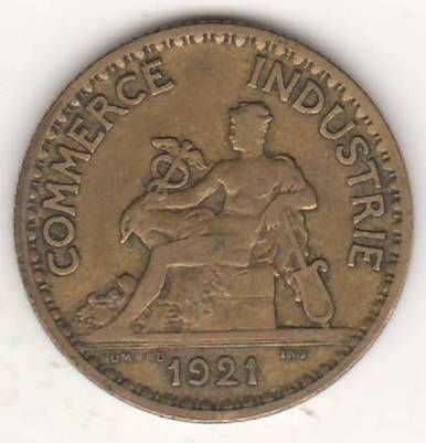 1 франк 1921 г. Франция