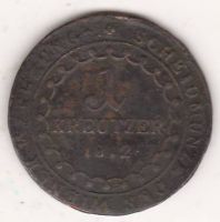 1 крейцер 1812 г. Австрия