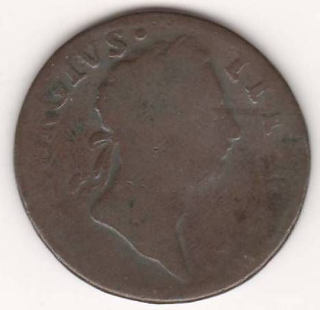 1/2 пенни 1769 г. Ирландия