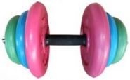 Гантели обрезиненные цветные BARBELL TITAN 20кг