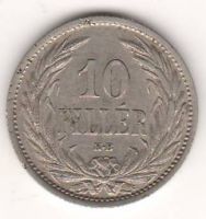 10 филлеров 1909 г. Венгрия