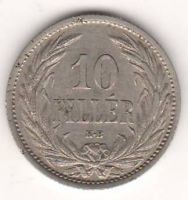 10 филлеров 1909 г. Венгрия