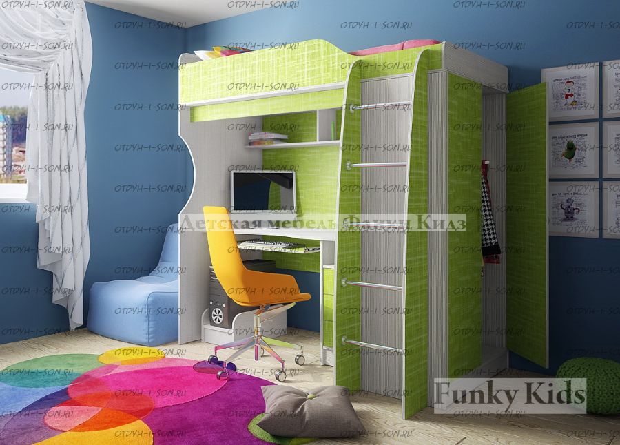 Кровать-чердак Фанки Кидз 11 СВ