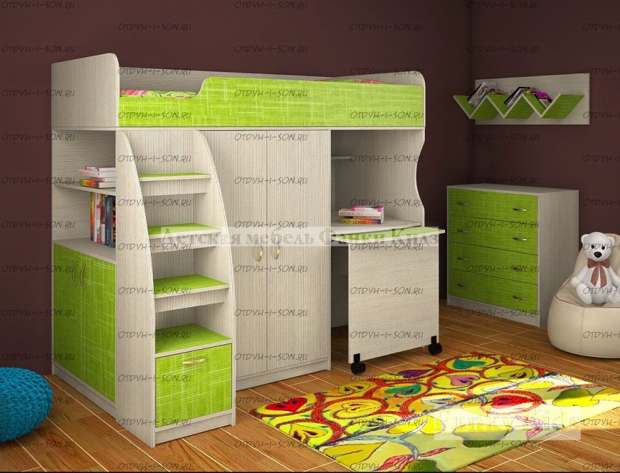 Кровать-чердак Фанки Кидз-18/2 СВ