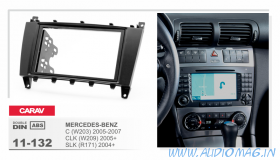 Carav 11-132 (2-DIN MERCEDES-BENZ C-class (W203) 2005-2007, CLK-class (W209) 2005+, SLK-class (R171) 2004+)