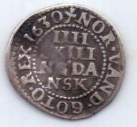 4 скилинга 1630 г. Дания