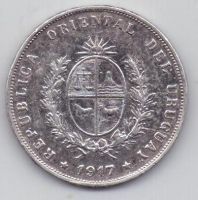 50 сентесимо 1917 г. Уругвай