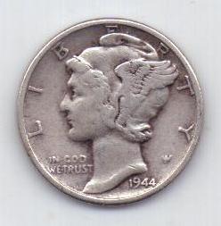 1 дайм 1944 г. США