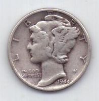 1 дайм 1944 г. США