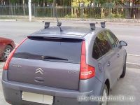 Багажник на крышу Citroen С4, Атлант, прямоугольные дуги