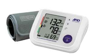 AND Тонометр UA-1200 автомат б/болезн.манж.на плечо,больш.диспл,с адапт. A&D КИТАЙ