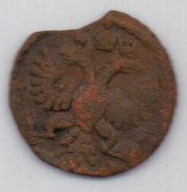 полушка 1735 г. брак чекана