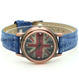 Часы  «Union Jack»  Джинсовые