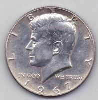 1/2 доллара 1967 г. США