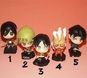 Фигурки - набор,  Атака титанов  / Shingeki no Kyojin.