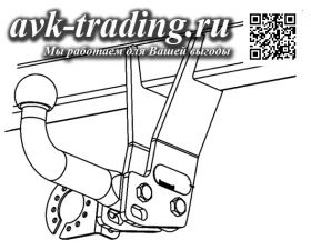 Фаркоп Bosal 038-211 для Opel Mokka (2012-) и Chevrolet Trax (2013-) с шаром типа A