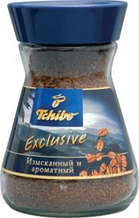 Кофе растворимый Tchibo Exclusive, стекло, 190 г.