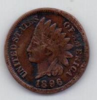 1 цент 1896 г. США