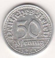 50 пфеннигов 1921 г. Германия