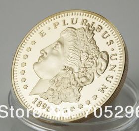 Монета 1 унция золота 1 OZ USA MORGAN 1896