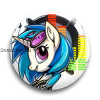 Значок  56 мм.  My Little Pony