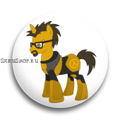 Значок  37 мм.  My Little Pony