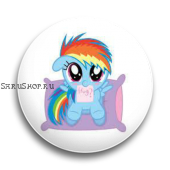 Значок  37 мм.  My Little Pony