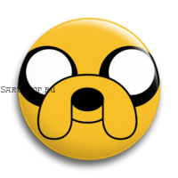 Значок  56 мм.  Adventure Time
