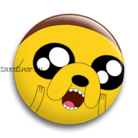 Значок  56 мм.  Adventure Time