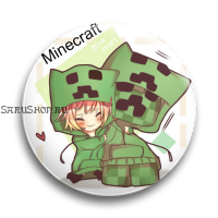 Значок  56 мм. Minecraft