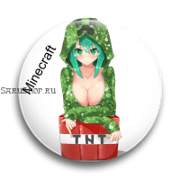 Значок  56 мм. Minecraft