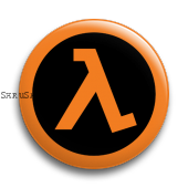 Значок  37 мм.  Half Life