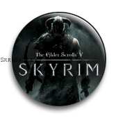 Значок  37 мм.  Skyrim