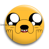 Значок  37 мм.  Adventure Time