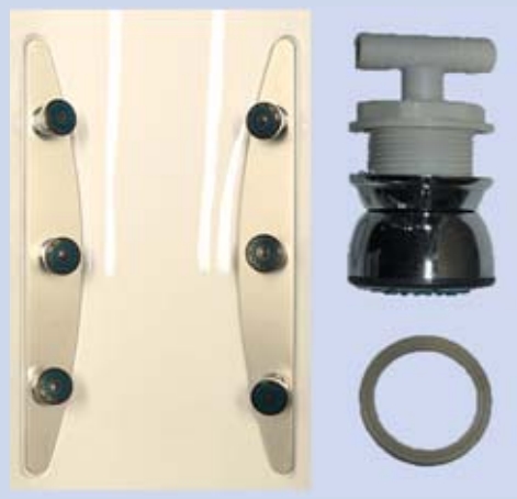 Форсунки спинного массажа W-2 (6шт.-комплект)