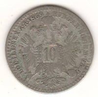 10 крейцеров 1869 г. Австрия