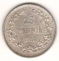 25 пенни 1915 г. Финляндия Российская империя