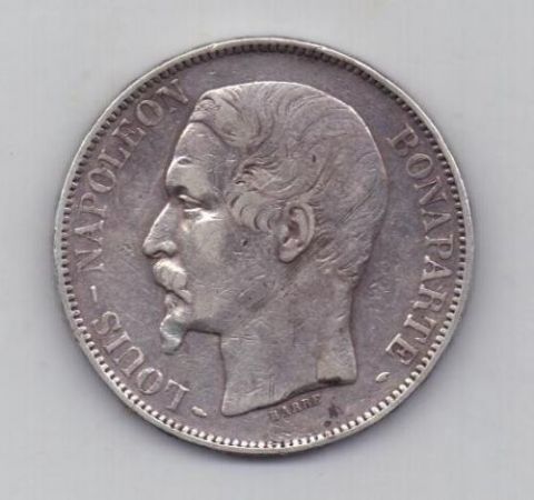 5 франков 1852 г. Франция