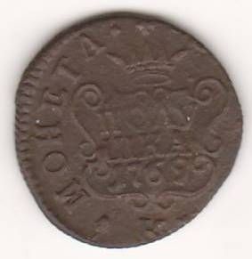 полушка 1769 г. сибирская монета