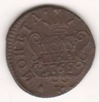 полушка 1769 г. сибирская монета