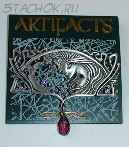 Брошь "Фея-2" под олово с ювелирной эмалью и камушком