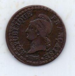1 сантим 1797 г. Франция