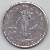 1 песо 1908 г. сша (филиппины)