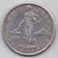 1 песо 1908 г. сша (филиппины)