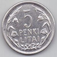 5 лит 1925 г. Литва