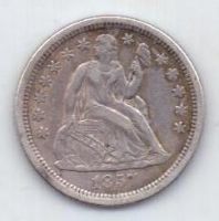 дайм 1857 г. О . сша