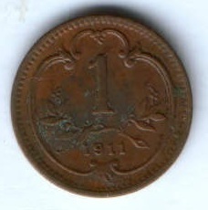 1 геллер 1911 г. Австрия