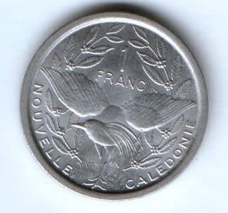 1 франк 1973 г. Новая Каледония